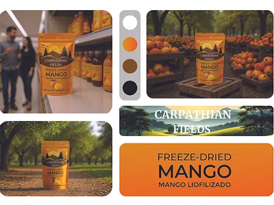 Freeze-Dried Mango pouch packaging | Mango pouch packaging | branding dried food dried mango food food packaging freeze dried mango graphic design illustration label label design mango packaging mango pouch packaging design pouch design pouch label pouch packaging product label design