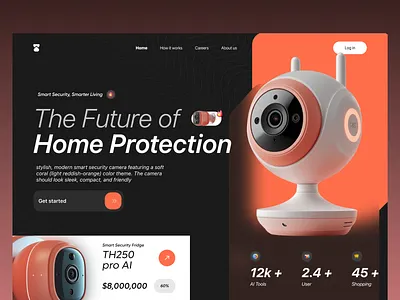 Home AI web ui design ai ai ui design clean ui home automation home ui minimal ui modern web product design smart home ui ui designer ux web web app web design web ui website website design