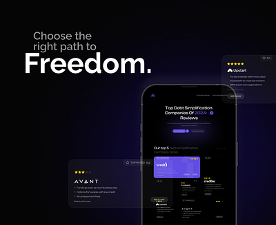 Debt Free Reviews branding creative design graphic design ui uiux visual design