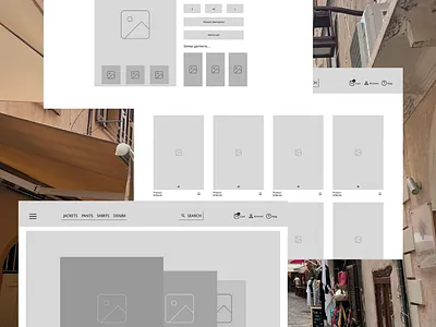 E-commerce, Fashion website wireframe e commerce fashion minimal mockup prototype ui ux ux design webdesign website wireframe