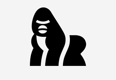 LOGO - GORILLA animal branding design gorilla graphic design icon identity illustration logo marks symbol ui