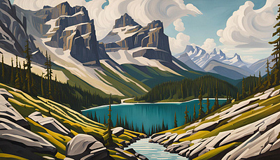 Natures lead calgary artist crampon jon creative direction design hike hubris illustration landescapes landscapes mountain culture mountains myth rawlyk rawlyk design rawlyk illustration tell stories thewayfindercompany yyc art