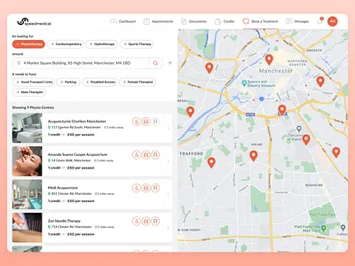 SpeedMedical Dashboard medical search ui web