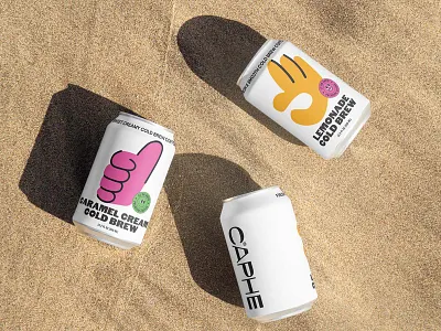 Packaging design for Caphe Cold Brew beer beverages branding can design download identity logo mockup mockups packaging psd template typography