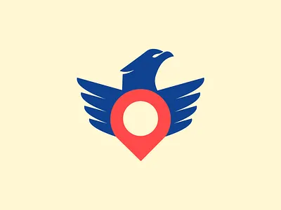 Eagle + Location icon Logo Mark american eagle art baldeagle birds boise brand canon drawing eagle eagle wing eagles falcon falconry goldeneagle hawk logomaker nampa raptors usa wing logo