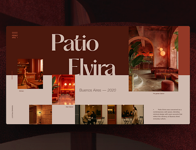 Patio Elvira case architecture figma graphic design ui web design