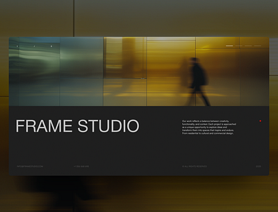 Frame Studio architecture figma graphic design web desgin webflow