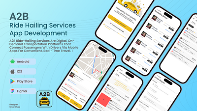 Ride Hailing App Design figma ui ux