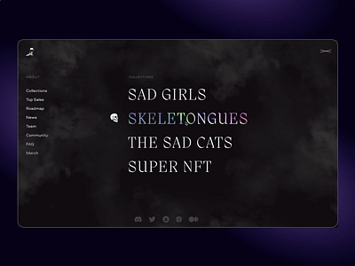 Sad Girl Bar NFT collection animation design motion graphics nft ui