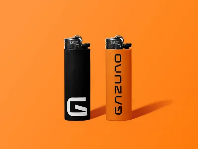 🔥Gazuno / rebranding🔥 branding business card design download fire identity lighter logo mockup mockups psd stone template typography