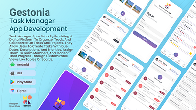 Task Manager App Design figma uiux
