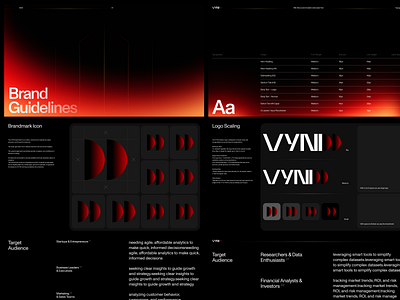 Brand Guidelines - VYNI Analytic analyticsdesign brand brand gudelines brandidentity branding datadrivendesign digitalbranding innovativedesign logo startupbranding tech branding visualidentity