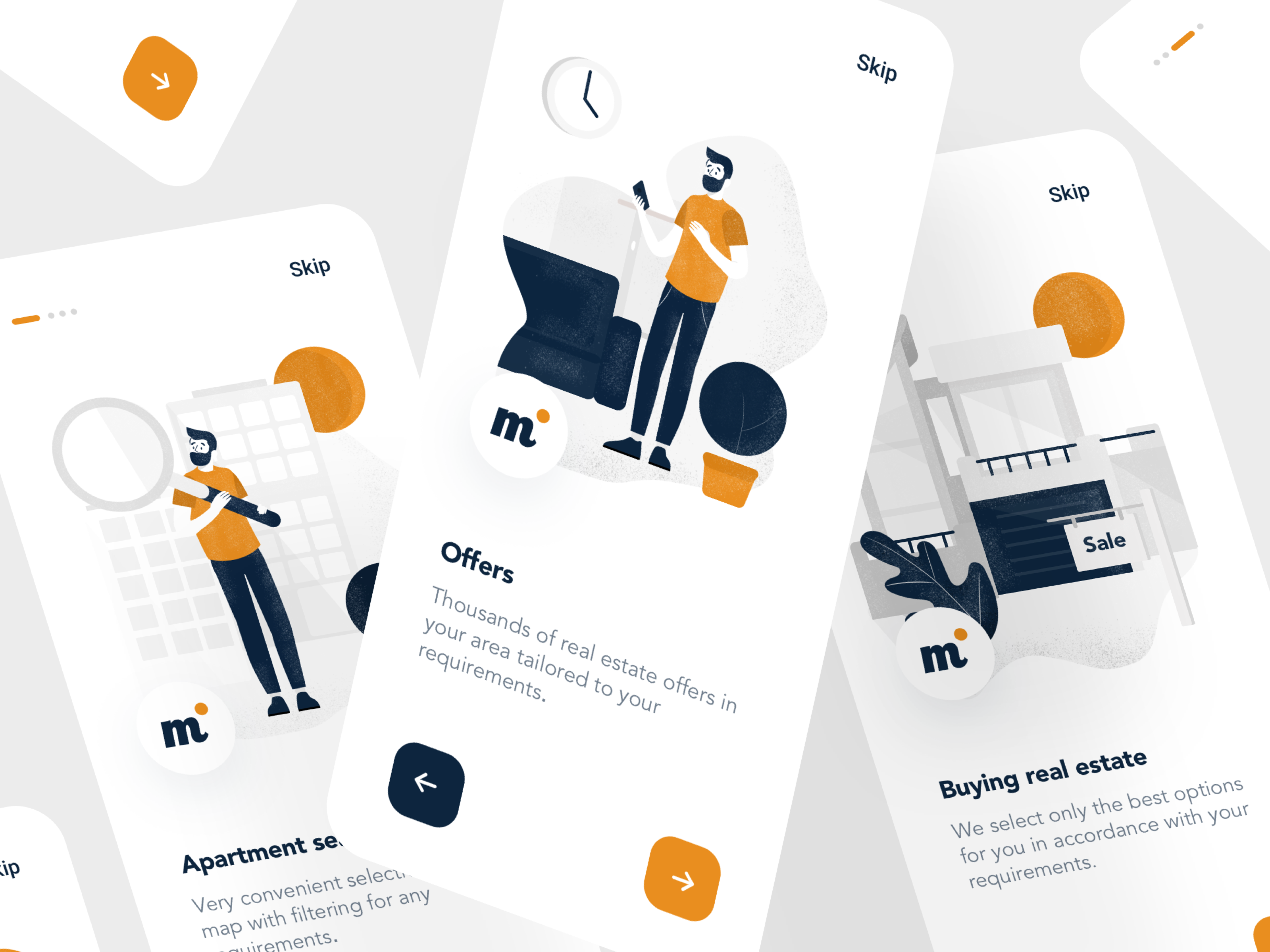 Example of Mobile App Design (55–60 Screens)