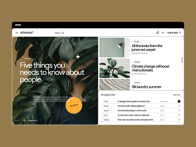 ethereal art blog classic clean clean ui direction fashion grid header hompage interaction landing page magazine minimal modern typography ui ux web design webflow