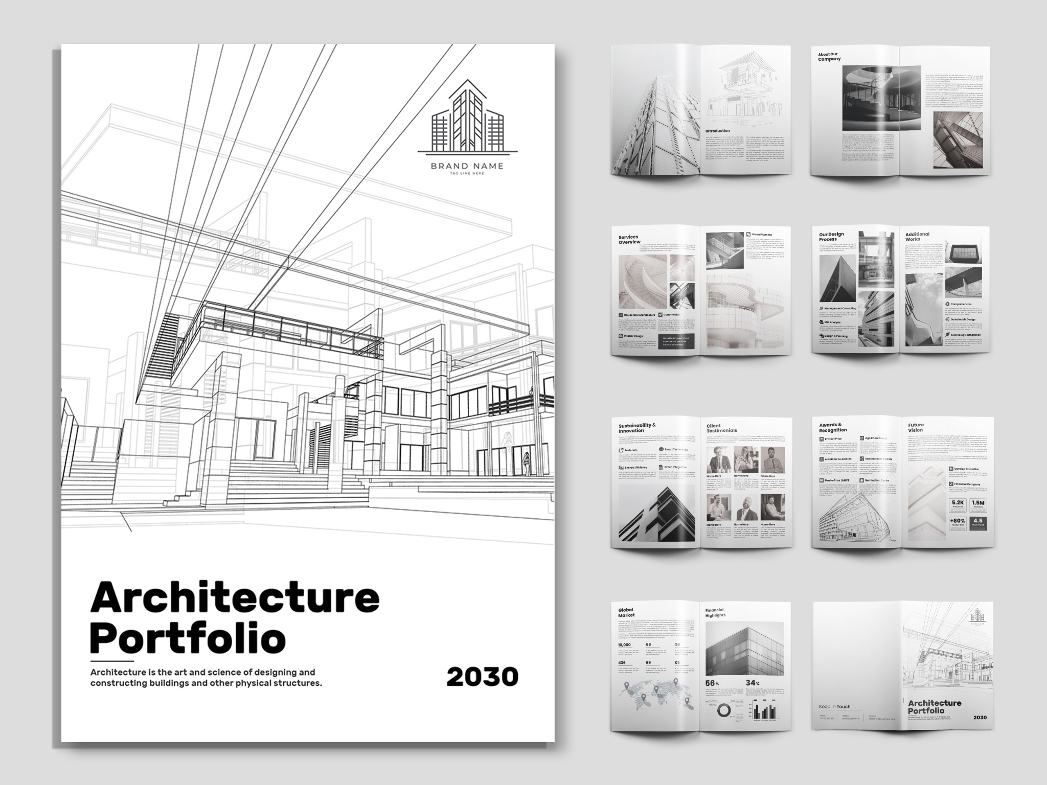ARCHITECTURE PORTFOLIO DESIGN luxury product catalogue