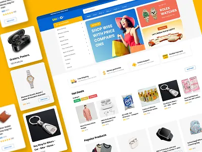 E-commerce Landing page e commerce ecommerce homepage landing page online shopping online shop product shopping store ui design website website design