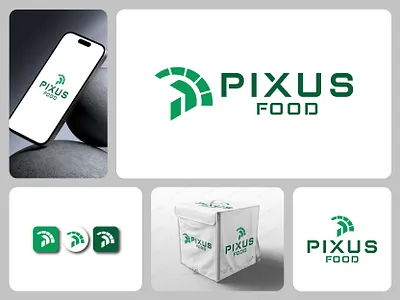 Pixus food delivery company logo design digitalbranding
