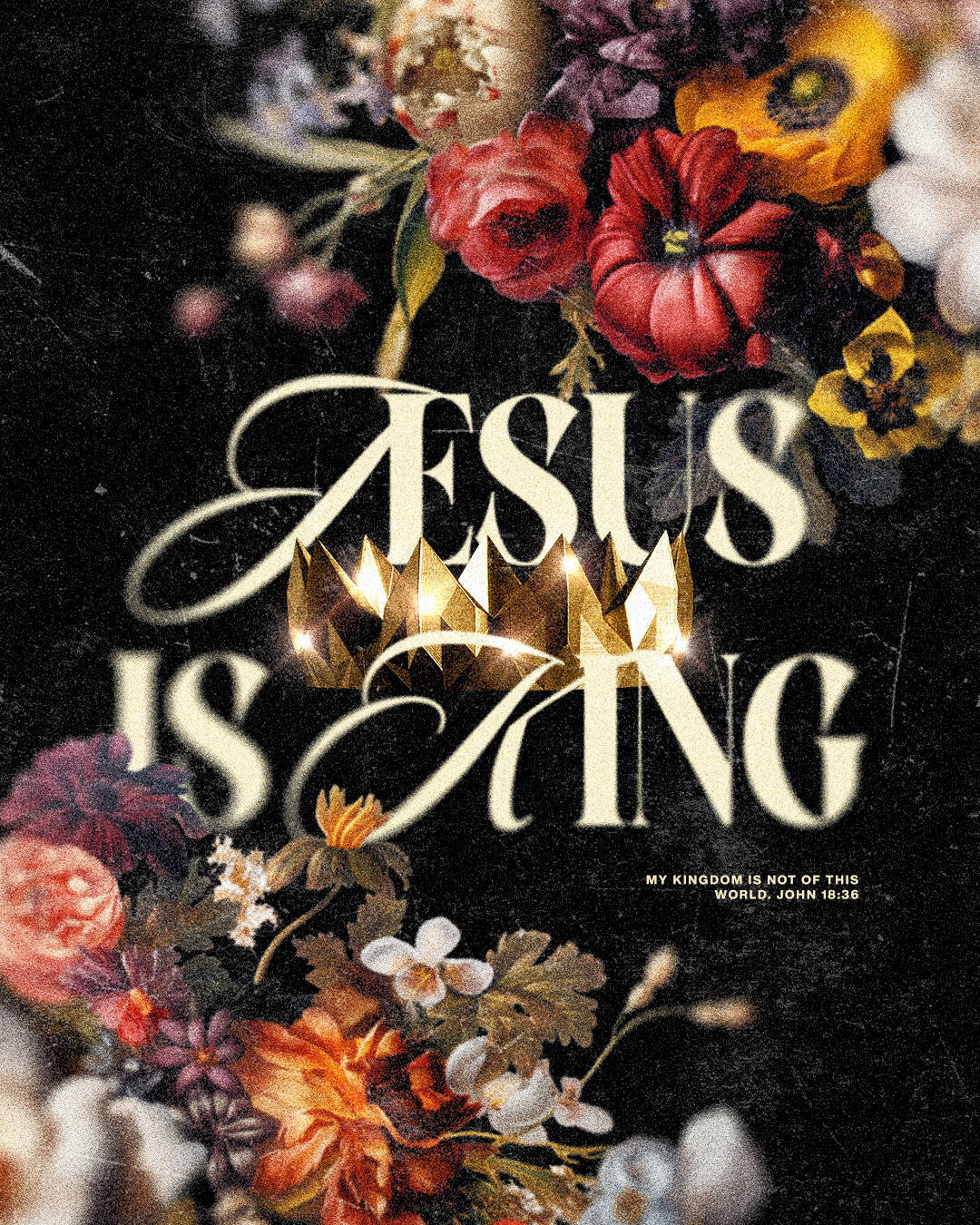 Jesus is King | Christian Poster christian