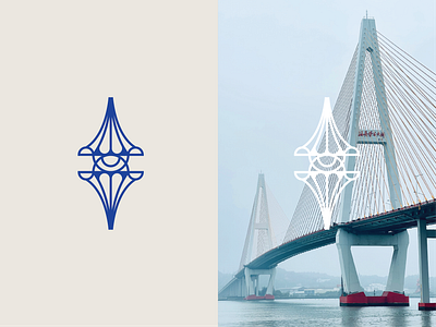 BRIDGE 2025 branding bridge connection design graphic design illustration logo minimal logo river sea typography vector water