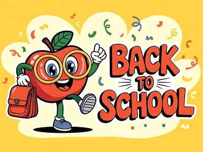 Back to school branding design graphic design poster