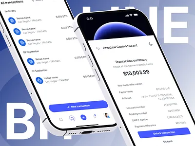 Bitline mobile app agency app bank design graphic design mobile app money phone transfer ui ui ux