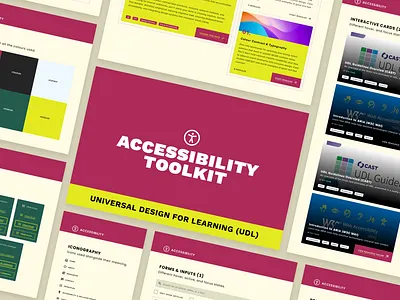 Universal Design for Learning — Accessible UI Kit accessibility color accessibility design system design toolkit digital accessibility education design form design inclusive design interaction design interface design learning design navigation design udl ui components ui design ui kit universal design user experience ux design web design