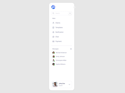 Sidebar navigation animation animation navigation product design ui ux
