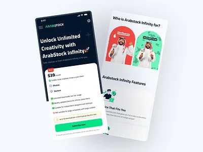ArabStock Infinity 🎨📸 ui