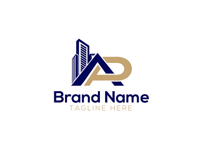 Letter AP Monogram Skyline Logo Design ap initial logo design