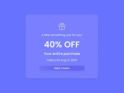 Daily UI Challenge Day 61: Redeem Coupon 🎉 daily daily ui dailyui design ui uichallenge