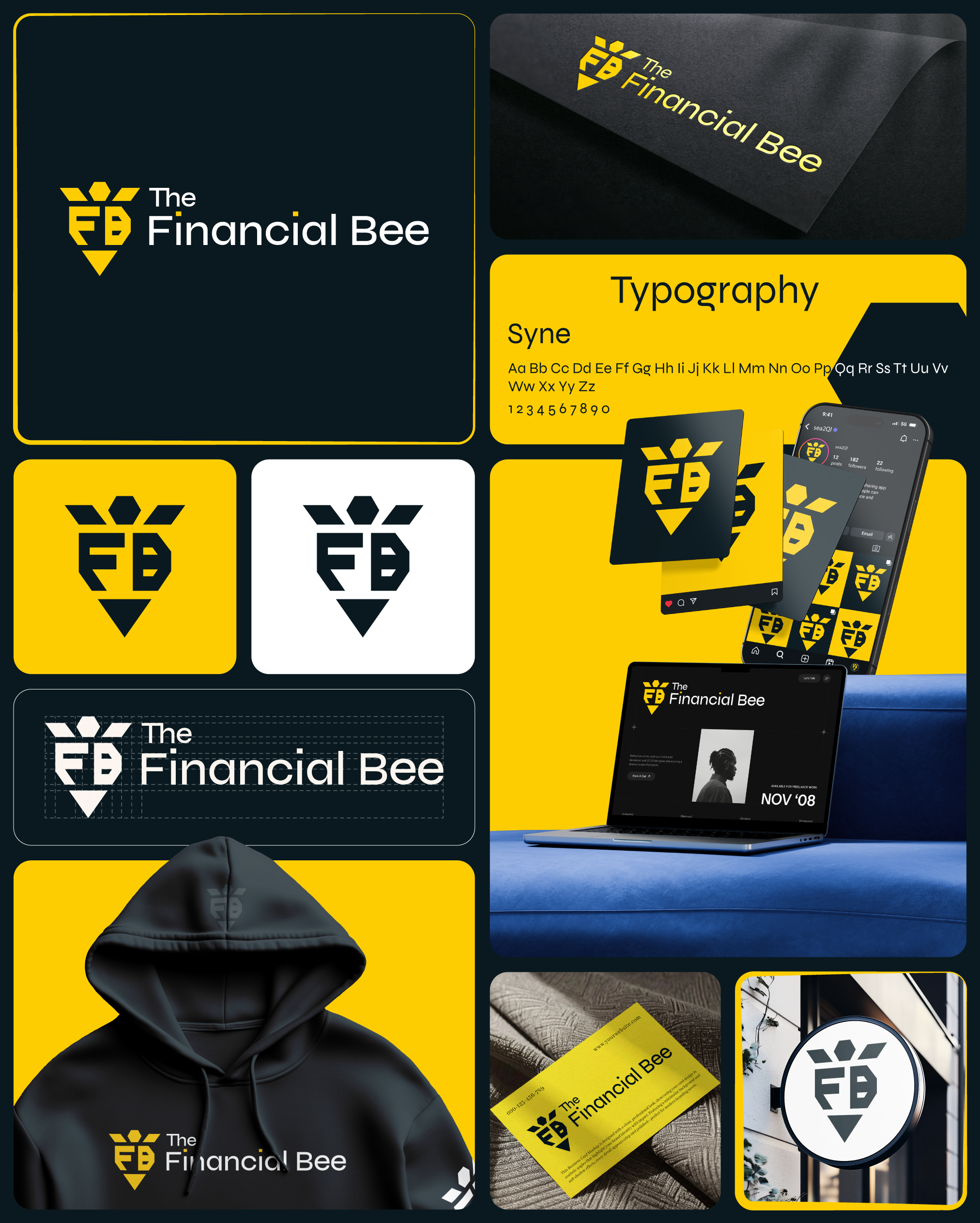Finance company logo - The Financial Bee branding clean design finance financelogo financial financiallogo graphic design icon identity logo logomark logotype logovisual motion graphics symbol ui vector visualidentity visualmark