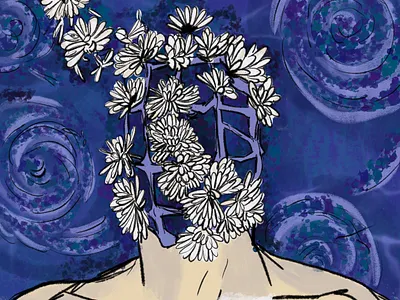 Cuida tu mente, cultiva tu alma illustration mental health poster procreate