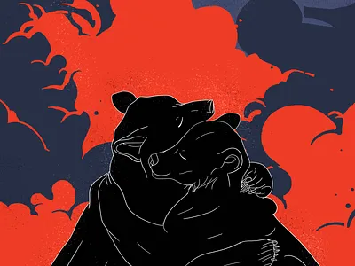 Fire in nature editorial design endangared species illustration magazine nature illustration wild life