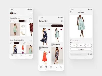 AI Fashion app | E-commerce | UI/UX ai app android app branding clean e commerce app fashion app fashion tech graphic design ios app mobile app mobile app design outfit generator style recommender trend prediction ui ui research uiux user interface design ux virtual artist
