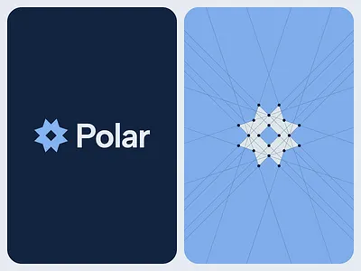 Polar – Logo Design blue branding design flat graphic design logo minimal minimalism minimalist polar star