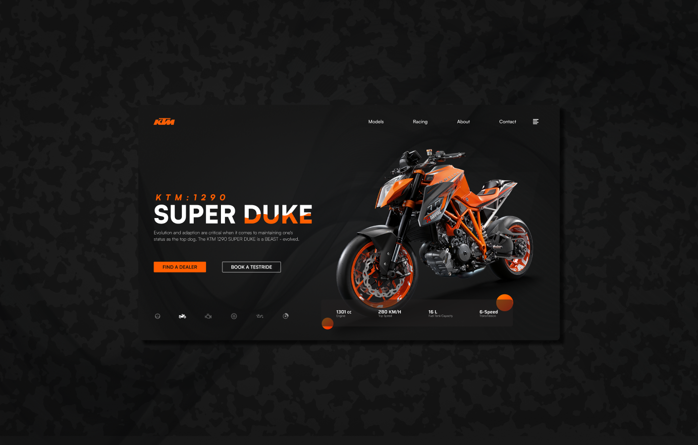 Example of Professional Business Website UI Design