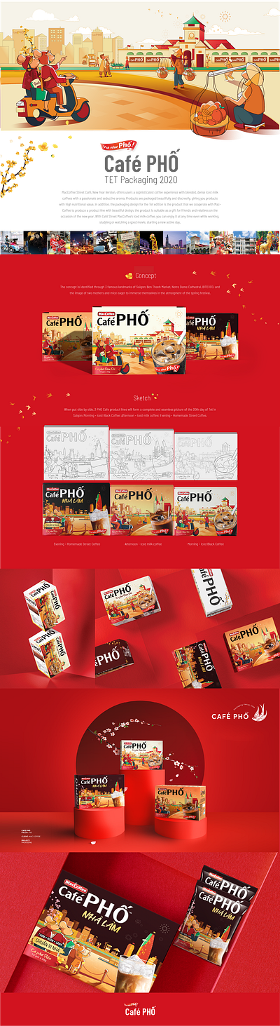 Café Phố - Tet 2020 Packaging Design