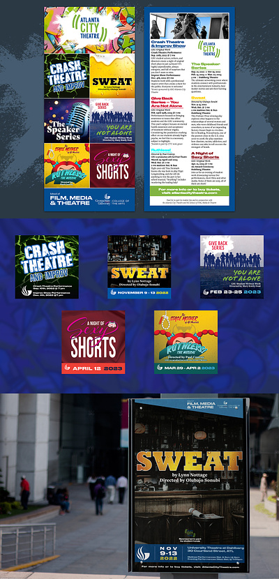 Season Graphics / Atlanta City Theatre design event graphic design