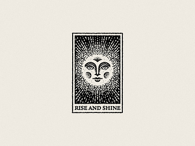 Rise And Shine design illustration merch rise and shine sun tattoo