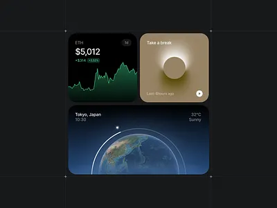 Professional grade apps app bento brand illustration marketing ui web design widget