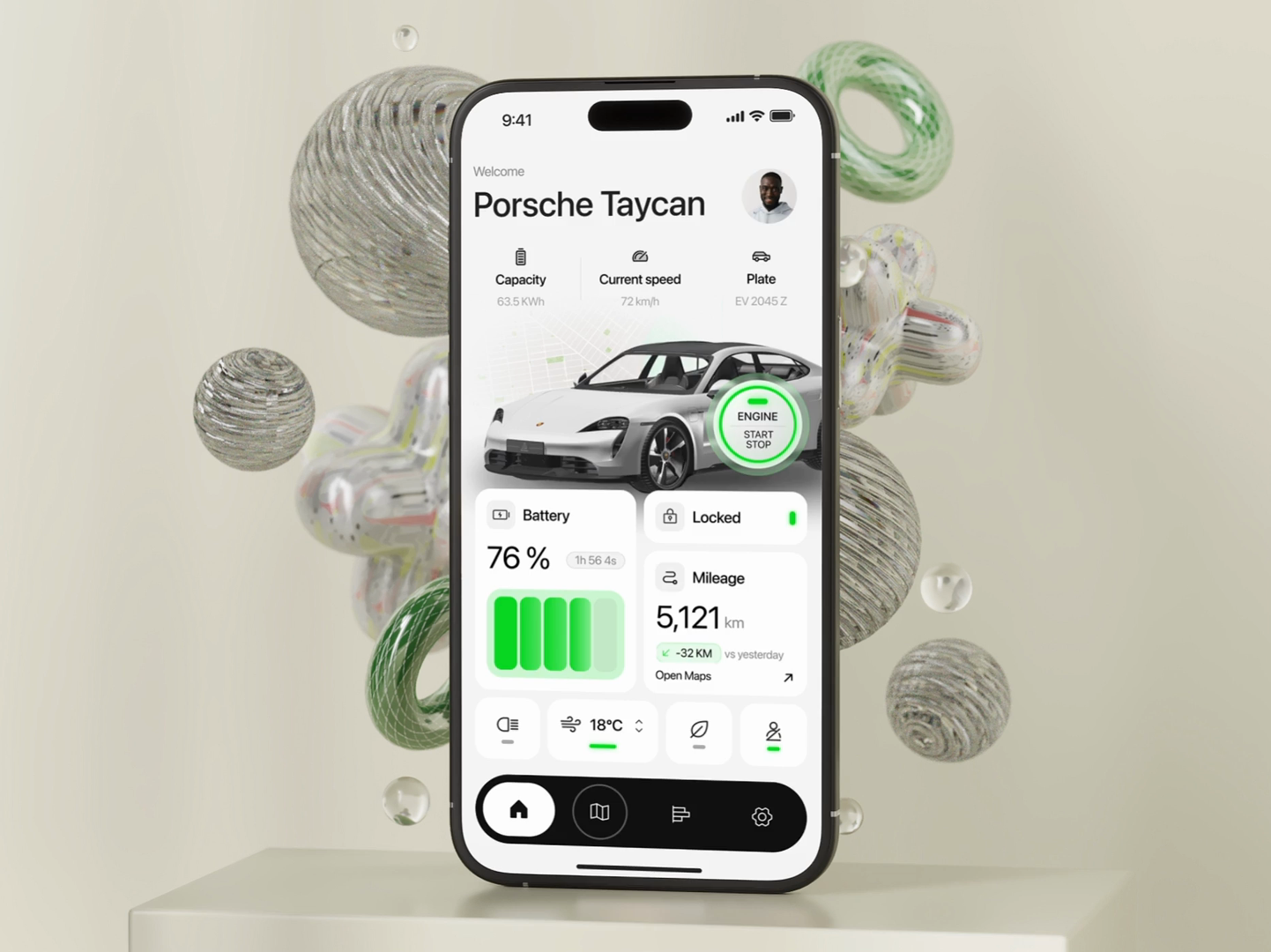 Example of EV Charging App - Mobile App Design