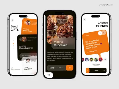 Gifting Mobile App design: iOS Android ux ui designer android animation app app interaction app ui designer application design dashboard design design ui event gift ios iphone mobile app mobile ui mobile ui designer motion startup ui ux