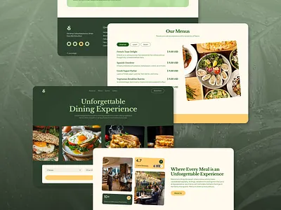Food Landing Page • Restaurant Website UI • Dining Experience branding cafe website design dining webstie food branding food logo food website ui graphic design logo luxury restaurant branding menu browsing ui ux modern restaurant website ood and beverage ui responsive restaurant website restaurant landing page restaurant ui ux restaurant website design ui ui ux designer portfolio website design wingly agency design
