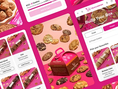 Félix & Norton bundle builder cookie felix and norton montreal pink shopify ui ux web development