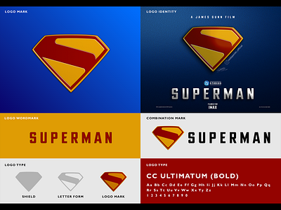 Superman Logo Presentation adobe illustrator adobe photoshop brand identity branding combination mark dc comics design breakdown fan art graphic design logo logo design logo presentation logo study superhero design superman symbol design typography wordmark