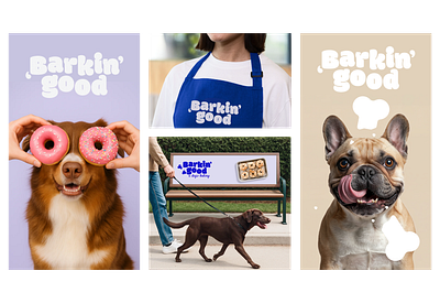 Brand identity for a dog bakery branding graphic design illustration logo