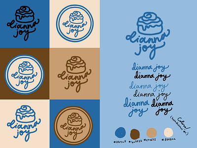 Playful Logo/Branding for Dianna Joy Bake Co. branding graphic design illustration logo