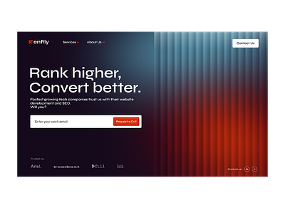 Landing page branding design graphic design hero hero section illustration landing page logo typography ui ux web design website website design