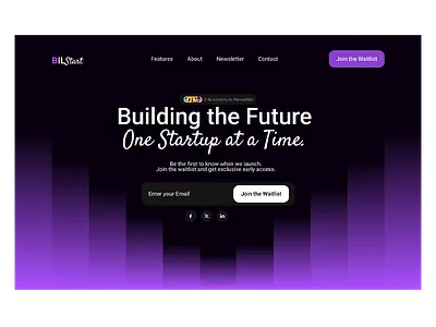 Landing page branding design graphic design hero hero section illustration landing page logo typography ui ux web design website