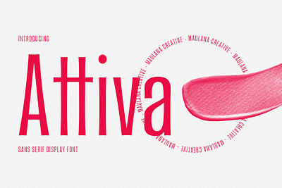 Attiva Sans Display Font animation branding design font fonts graphic design illustration logo nostalgic ui